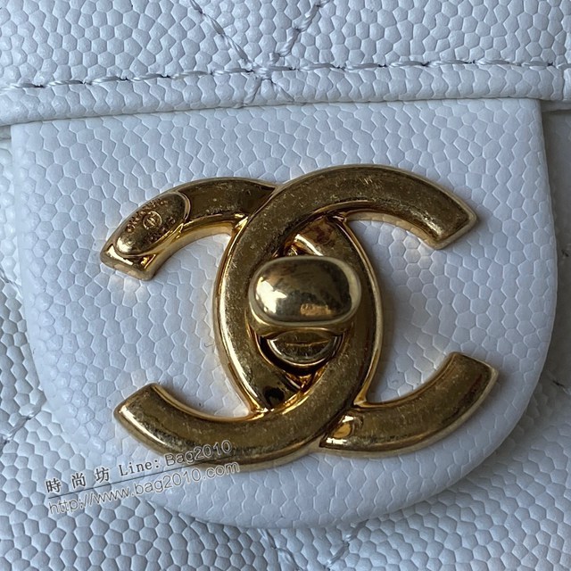 Chanel專櫃23C早春度假新款vintage復古牛奶盒子 AS3729 香奈兒haas荔枝牛皮手提單肩斜挎女包 djc4983